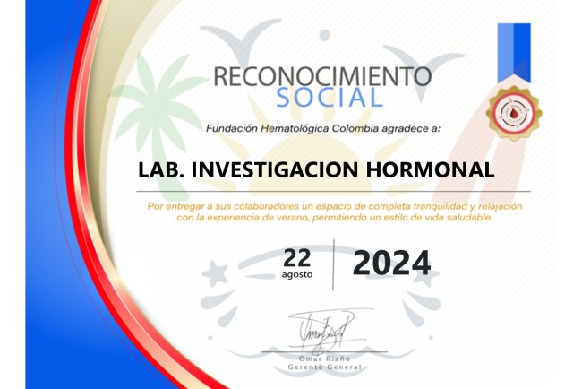 DONACIÓN DE SANGRE POR FUNDACIÓN HEMATOLÓGICA COLOMBIANA