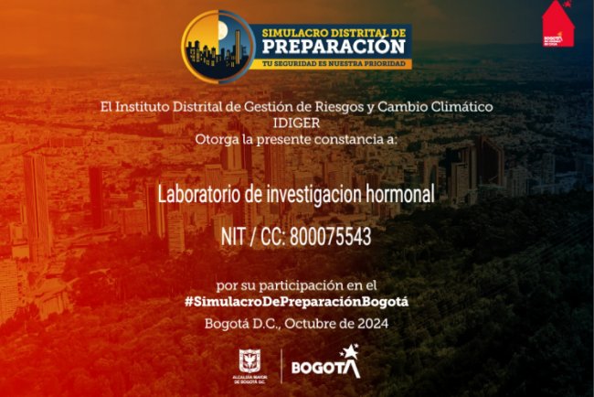 PARTICIPACION SIMULACRO NACIONAL