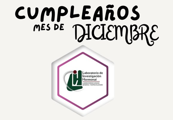 ¡¡CUMPLEAÑOS DICIEMBRE!!