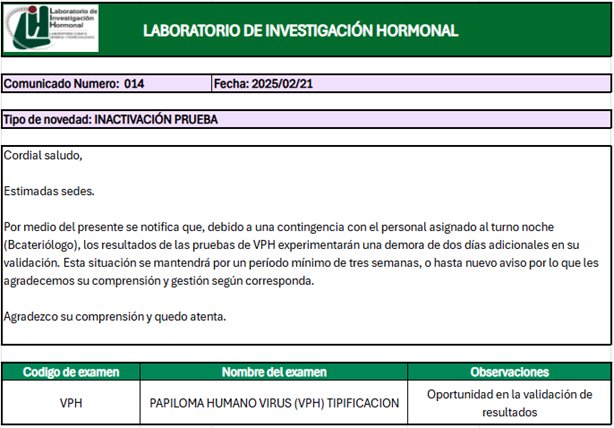 COMUNICADO 014