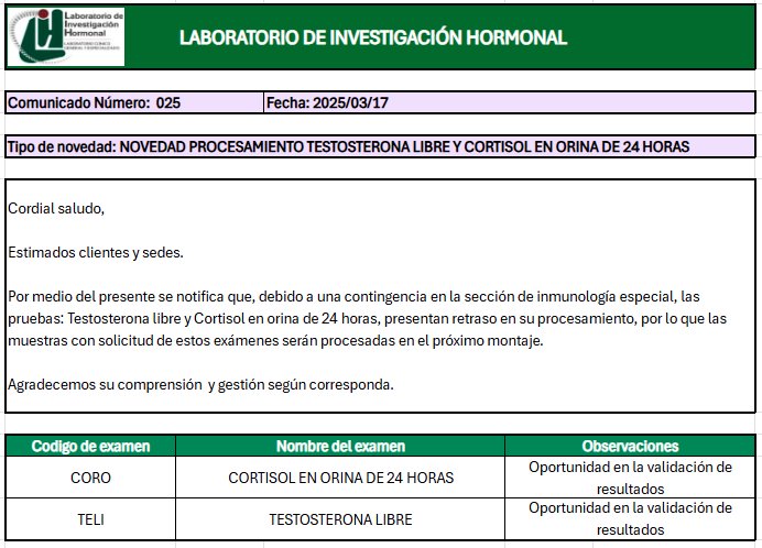 COMUNICADO 025