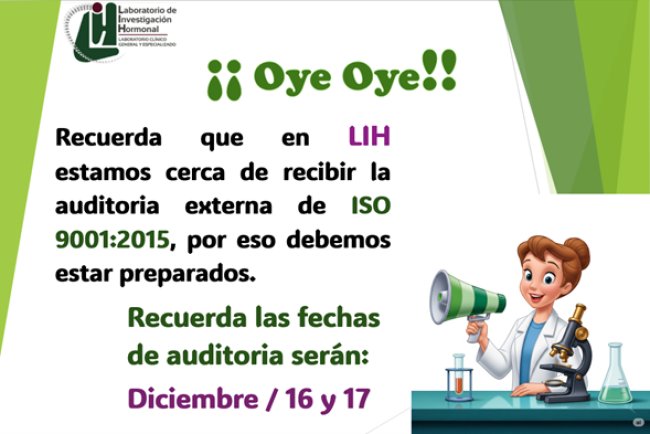 AUDITORÍA EXTERNA ISO 9001:2015